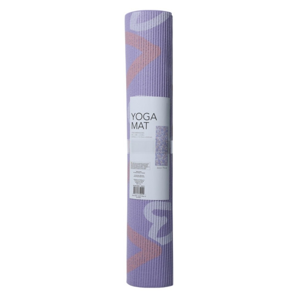 6mm Hearts Print Yoga Mat